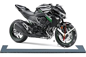 Moto, Kawasaki Z800, 2015, en Horloge Miniature sur Socle 03