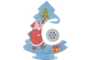 SICAHOMY N\A Diamond Painting Weihnachten Deko, Weihnachtsbaum Beidseitig Diamant Malerei Malen Nach Zahlen, Im Dunkeln Leuchten Weihnachtsbaum, Weihnachtsdeko Basteln for House Tisch Dekoration (Mandala)