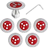 6 Pieces Mini Diamond Cut Disc 50mm for Porcelain, and M14 Flange | Diamond Disc for Porcelain Marble Metal Ceramic Granite S