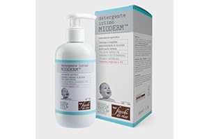 Fiocchi di Riso - MIODERM Intimreiniger - 240 ml - Windelwechsel - Reinigt und respektiert die Schleimhäute der Intimbereiche und beugt Rötungen vor. Recycling-Pack