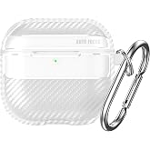 EWEC AirPods 4. Nesil Uyumlu Karbon Fiber Hybrid Polymer Technology Premium Kulaklık Kılıfı (Şeffaf)