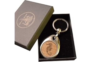 JORVIK WOOD Seahorse Design Wooden Keyring with Gift Box
