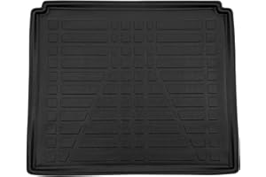 J&J AUTOMOTIVE | Tapis De Coffre sur Mesure pour 407 4P. Berlina 2004-2012, Noir, Antidérapant, Bord Haut, Toutes Saisons, Adapté Animaux de Compagnie