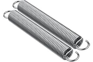 KGGZKG 2 Pezzi Molle a Trazione 150X18X2.5MM Molla di Trazione con Doppi Gancio Molla in Acciaio Inossidabile Molle a Compressione Diametro Filo 2.5MM Esterno 18MM per Trampolini e Bidoni Della Spazzatura