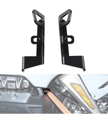 Handlebar Risers – CNC Aluminum Clamp Adapters For Honda Goldwing 1800 GL1800 (2018-2023) – Black, 1.14" Rise, Comfort Upgrade