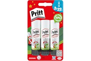 Pritt Glue Stick, Safe & Child-Friendly Craft Glue for Arts & Crafts Activities, Strong-Hold adhesive for School & Offic