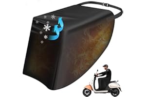 TIHOOK 600D Roller Beinschutz, Windschutz Extra-Dicker Regenschutz vor Wind, Regen und Kälte Winter, Wetterschutz Regenschutz für Motorroller, Universal Beinteppich für Roller, Scooter, Motorrad