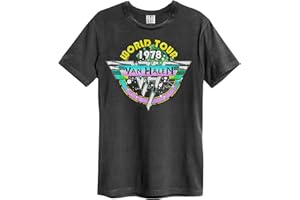 Van Halen T Shirt World Tour 78 Band Logo Nouveau Officiel Amplified Unisex