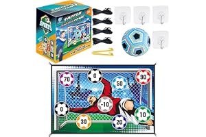YEENAIV Fotbollslekset för barn, fotbollsspel för inomhus och utomhus | Fotbollsmål spel med vikbara flanell-mål fotboll noggrannhetsträning presentset