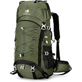 Outplea Hiking Backpack 60L Lightweight Waterproof, Mountain and Trekking Backpack Men Women with Rain Cover, Travel Backpack