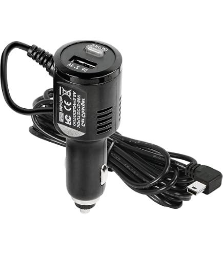 Caricatore Auto USB Con Cavo Tipo-C Angolato Da 3,4 Metri - Ideale Per Dashcam, Smartphone, Tablet