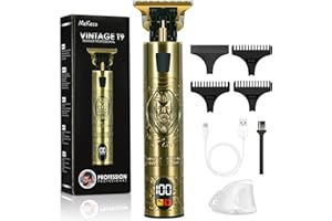 ‎MEKECO Haarschneidemaschine Profi, Bartschneider Männer Rasierer Herren Elektrisch, Haartrimmer Barttrimmer Konturenschneider Haarschneider Trimmer für Männer mit 3 Kamm und LED Anzeige