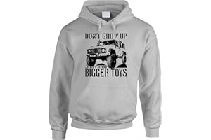 BANG TIDY CLOTHING 4x4 Hoodie - Buy Bigger Toys 4WD Off Road Vehicle Hoodies - 4 Wheel Drive Clothing Gift for Men - LR Series