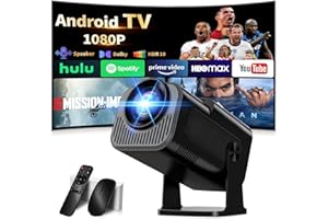 NONETE Mini Beamer 4K Full HD 1080P [2026 Modell] Projektor Tragbarer mit WiFi 6 und Bluetooth 5.2 & 270° Dreh Smart Projector mit Automatische Trapezkorrektur/HDMI/TV Stick/Memory Stick/Laptop, Weiß