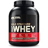 Optimum Nutrition Gold Standard 100% Whey Proteine in polvere per lo Sviluppo e il Recupero Muscolare con Glutammina e Aminoa