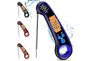 ARCLOGY Wireless Meat Thermometer Probe Food Thermometer Probe Digital digital thermometer Cooking Thermometer Food Temperature Probe Jam Thermometer Uk Meater Thermometer Food Probe Thermometer (BLUE)