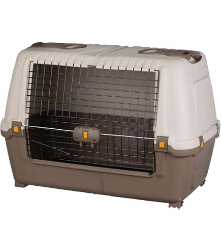 Trasportino Per Animali Skudo Iata 6 - Omologato Per Trasporto Aereo, 92x63x70 Cm, Con Ruote E Porta In Metallo