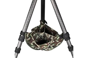 SUNWAYFOTO TSB-02 Bolsa de piedra de peso de trípode resistente de camuflaje para patas de trípode, Camo