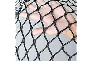 AMAKAA Red De Seguridad Red De Escalada Para Patio De Juegos Red De Seguridad Para Balcón Al Aire Libre Red De Cuerda Barandilla De Escalera Red De Seguridad Para Niños Juguete Para(Size:1x2m,Color:negro)