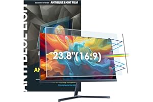 Nsyee 23.8 Inch Removable Computer Anti Blue Light Screen Protector, WxH: 528mm x 297mm, 16:9, Anti Glare and Blue Light, Anti-UV, Eye Protection Screen Filter