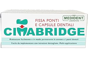 LABORATOIRE MEDIDENT CIMABRIDGE:Kit di riparazione per protesi dentarie, consente di fissare da soli ponti, o capsule