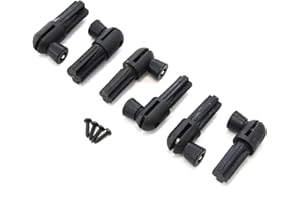 Red Hound Auto Quick Release Bow Knuckles Compatible with Jeep Wrangler (1997-2006 TJ, 2007-2018 JK) Easy Top Removal Black