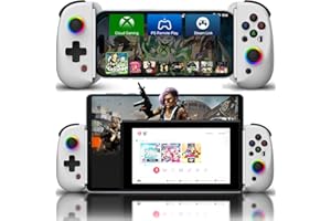 ‎JOSO Joso Phone Controller für iPhone/iPad/Android/Tablet, D8 Controller für Switch/PS/PC mit Halleffekten Joysticks Play COD, Genshin Impact, Android Controller Support Cloud Gaming/Remote Play - Weiß