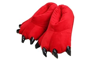 PANDA SUPERMARKET YELAN Griffes Cartoon dinosaur pantoufles pantoufles chaudes maison pantoufles en peluche adorable mignon