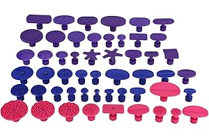 OUKENS Lengüetas de extracción de abolladuras, 52 piezas de pestañas de extracción de abolladuras de carrocería de automóviles, herramientas de procesamiento de chapa de metal con pegamento sin