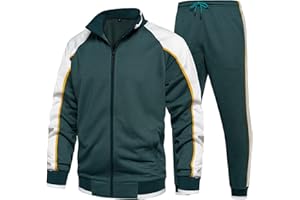 amropi Survêtement Homme Ensemble Veste Sweat et Pantalon Jogging Combinaison de Sport