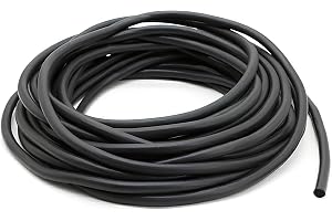 5 meter EPDM tätningssnöre för fogar, Ø 3 mm rund lina, fogtätning, diameter fogsnöre fyllningssnöre, svart fogtätningssnöre