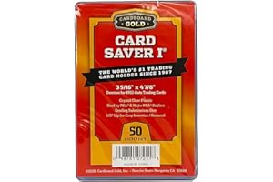 Cardboard Gold Card Saver 1 - PSA/BGS Graded Card Submission Holders, 50 individual NEW Savers