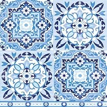 20 Servietten Mit Orientalischem Muster – Gelb-braun, 33x33 Cm, 3-lagig – Für Tischdeko & Serviettentechnik