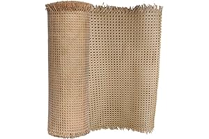 REACHMALL Rouleau de maille en rotin naturel pour meubles, chaise, armoire, plafond (45 x 200 cm)