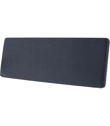 SYLC Caravan Stoelhoes Stretch Jacquard, Bank Kussenhoezen Met 2 Riemen Anti-slip, Sofa Kussenhoes Voor RV Auto Camper Motorhome (Teal,W 94-122 cm, D 26-40 cm