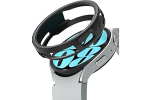 Ringke Air Sports Compatible with Samsung Galaxy Watch 6 [40mm] Case, [Daily Wear] Thin Soft Flexible Rugged TPU Raised Bezel Frame Protective Button Cover - Black