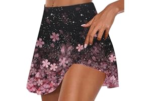 JUANMAO Jupe Short Femme Ete avec Poche Short Sport Femme Taille Haute Jupe Short De Tennis Golf A-Line Skirt Y2k Petticoat Underskirt Mini Jupe avec Culotte Intérieur De Course Athlétiques 2023