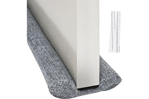 FRESH JUNGLE Draught Excluder for Doors-Double Sided Draft Excluder for Doors. 30"-36" Draught Excluder for Bottom of Door. Smell, Light and Noise Blocker Air Insulation, Energy Saving Exterior and Interior Doors