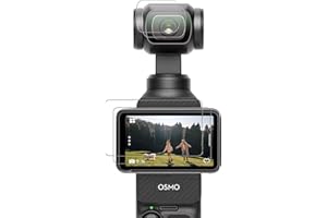 CYNOVA Zubehör für DJI Osmo Pocket 3 Objektivschutz, Displayschutzfolie für Osmo Pocket 3 Zubehör (2 Stück Displayschutzfolie+2 Stück Objektivschutzfolie)