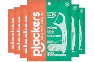 Plackers Micro Mint, 90 Count (Pack of 6) by Plackers