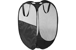 THEFORMAT Cesta para la ropa sucia (75L) de tela con asas que facilitan su transporte. Con un diseño simple y una estética idónea para encajar en cualquier aseo.