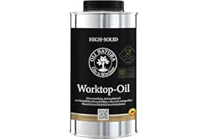 ‎OLI NATURA ÖLE & WACHSE OLI-NATURA Worktop-Oil - Profi-Arbeitsplattenöl 500 ml, lebensmittelecht-zertifiziert (LFGB), lösemittelfrei, für Wohn-& Gastrobereich in Küche & Bad