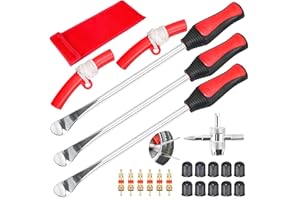 baflovga 3pcs Reifenheber, 11.5 inch Montiereisen Reifen, Reifenmontage Werkzeug, Reifen Hebel Werkzeug Löffel mit Felgenschutz Reifenmontage für Motorrad und Fahrrad