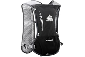 WELLWISE Lightweight Hydration Running Vest Backpack, Functional Hydration Vest Cycling,Running Backpack with 1.5L Water Bladder