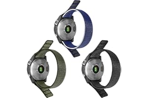 Songsier Fenix 7 Correa, 22mm Correa Deportiva de Ajustable Nailon de Secado Rápido para Fenix 7 Solar, Fenix 6, Fenix 6 Pro, Fenix 5, Fenix 5 Plus, Garmin Forerunner 945, 935