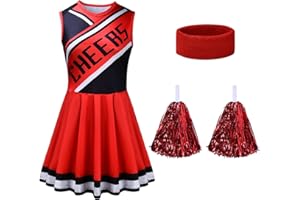 AOMIG Damski kostium cheerleaderki, dla dziewcząt, szkoła, muzyczna impreza, Halloween, kostiumy cheerleaderki, kostium dla dorosłych