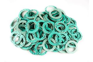 KINETICS LINE Junta Plana de Fibra 1 Pulgada Especial (30 x 21 x 2 mm) 100 Piezas para Fontanería, Calefacción, Aire Acondicionado, Ventilación, Tuberías de Jardín (Hasta 180 °C)