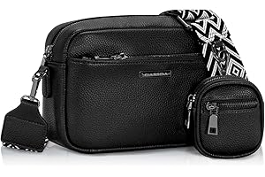 GASSDA Umhängetasche Damen PU Leder Crossbody Bag Handtasche Damen Kleine Taschen mit Abnehmbarem Schultergurt