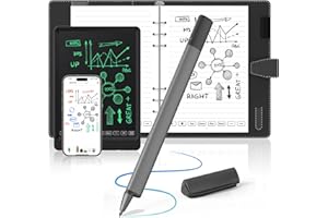 NEWYES Syncpen 4.0 Set - Stylo Numérique & Bloc Notes Numérique Effaçable & Tablette Note Manuscrite, Transfert Bluetooth & OCR pour Notes, Idéal pour Étudiants et Professionnels