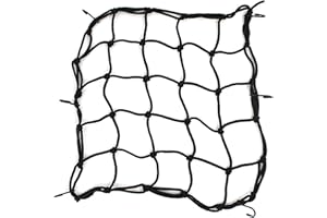 CRLLDPM Red de Equipaje Elástica Moto 40 x 40cm Motocicleta Elasticos Transporte Red Elástica de Carga para Bicicleta Moto Cuerda Equipaje Portaequipajes Trasero Sujetar Cascos